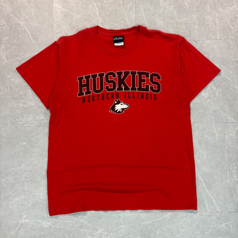 OVB Northern Illinois Huskies NIU Red Graphic T-Shirt Men Medium NCAA Collegiate